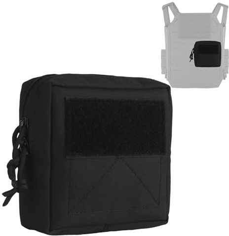 Taktisk EDC Molle GP-påse Midjeväska Campingjakt Patronväska Cykling Clutter Förvaringsväska(Black)