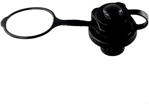 Yuanpgky Buse d'air pour bateaux gonflables, kayaks, matelas gonflables et radeaux de piscine – Filetage de vis de 22 mm de diamètre – Valve de gonflage de rechange en plastique noir