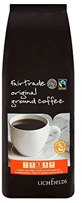 ( 1kg Pack ) Lichfields Fairtrade Original Ground Coffee 1kg