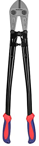 WORKPRO, W017007A, Bolzenschneider, Griff aus zwei Materialien mit weichem Gummigriff, 76,2 cm, Klinge aus Chrom-Molybdän-Stahl