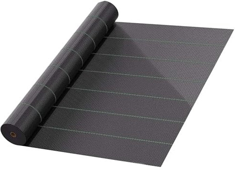 Malla Antihierba 105g – Resistente y Fuerte – Ideal para Tapar Sitios – Huerto y Jardín – No Tiene Desgaste con el Tiempo – Clientes lo Corroboran - Rollo 2x25m – Flornatur