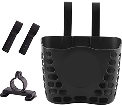 Fahrradkorb für Kinder, Vorderlenker, praktisches Outdoor-Fahrradzubehör, niedlicher Fahrrad-Lenkerkorb für Mädchen und Jungen(Schwarz)