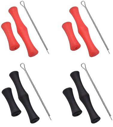 AMYXIYUAN Archery Bowstring Finger Protector, 4Pcs, Black Red