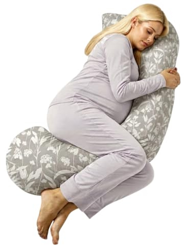 Body Pillow - Cool Side Sleeper Pillow for Back Pain Relief, Neck, Hip & Leg Support – C Shape Pregnancy Pillow for Pregnant Women - Pillows act as Menopause Cooling Devices for Night Sweats