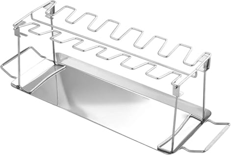 Supporto Per Cosce Di Pollo | Vassoio Supporto Gambe | Griglia Pieghevole In Acciaio Inox Per Barbecue Cucina Esterno Campeggio Picnic Giardino