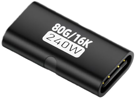 Hon Till Hon Adapter 240W Omvandlare | USB C Kopplare Hon Till Hon För Hemmabruk Konferens Resa Stationär Dator Laptop Arbetsplats Presentation
