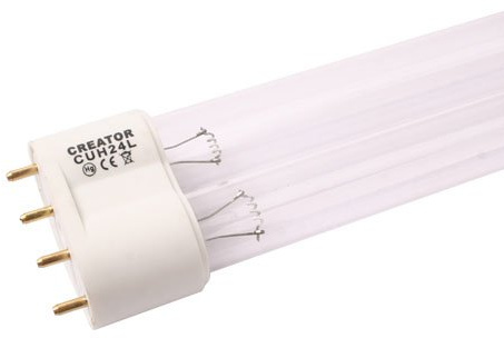 Mia.home ® lampe de rechange uVC ampoule uV lampe de rechange uV-c puissants pour appareil 5 w/uVC 7 w/9 w/11 w/18W/24W/36W/55 w, Verre, 24 Watt 2G11