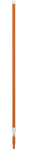 Vikan 29597 59 Aluminum Handle with Threaded Tip, 63/64 Diameter, Orange