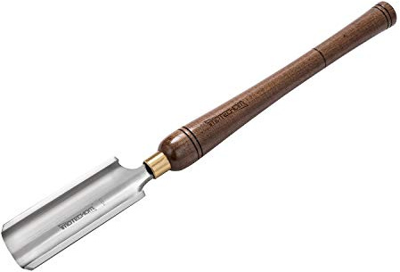 IMOTECHOM 2-Inches HSS Roughing Gouge Lathe Chisel Wood Turning Tools with Round Plastic Box and Hanging Bag