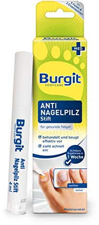 Anti Nagelpilz Stift (4ml) · Burgit · Schnelle Pilzbehandlung · Bei Nagelinfektionen · Verfärbte Verdickte Nägel