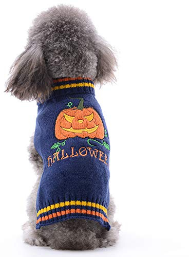 TENGZHI Winter Dog Sweater Small Cat Clothes Puppy Sweater For Pet Dog Knitting Crochet Cloth Halloween Dog Jersey Ugly Sweater for Holiday