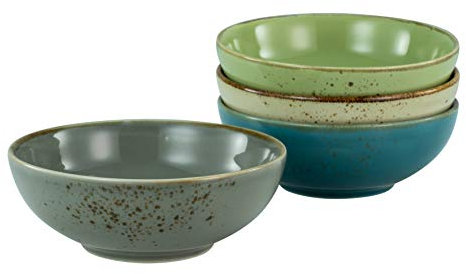 CreaTable, 23420, Serie Nature Collection - Smoothibowl, 4-teiliges Geschirrset, Bowl-Set aus Steinzeug, spülmaschinen- und mikrowellengeeignet, Qualitätsproduktion