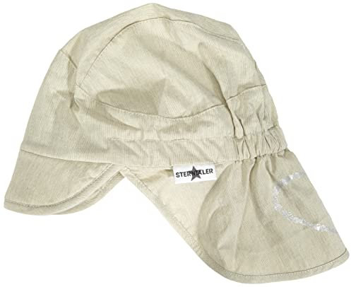 Sterntaler Mädchen Schirmmütze mit Nackenschutz Glace Sonnenhut, beige, 55