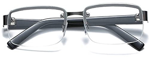 FAMYNGL Lunettes pour Hommes Lunettes de Lecture à Verres Transparents 1.5 Lunettes de Lecture à Double Foyer pour Femmes Lecteur givré Fresh Feel,+250