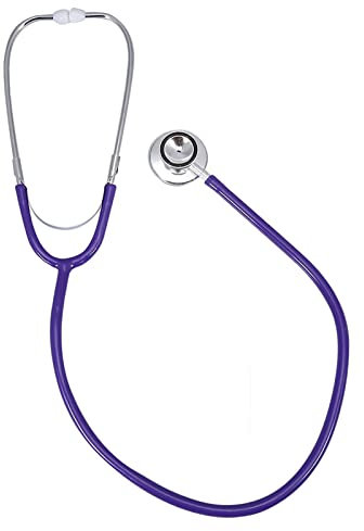 Stetoscopio a Doppia Testa, Stetoscopio Professionale Multifunzionale a Doppia Testa per Esame del Diaframma per Adulti o Pediatrico(Viola)