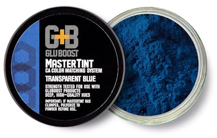 GluBoost MasterTint Jars – Long-Lasting Color Additives for Perfect Color Matching – Works with MasterGlu & Fill n’ Finish Pro – No Solvent Needed - Blue