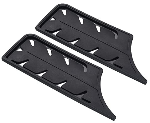 PATIKIL Plástico Seguridad Cuchillo Funda Mangas para 7 Nakiri Cuchillo, 2 Paquete Cuchillos Filo Guardia Cuchilla Protector Universal Cuchillo Funda para Cocina, Negro