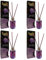 Pack de 4 Bali fragancias Ambientador Mikado VIOLETA Difusor con varillas de ratán para tu salón, comedor o cualquier estancia de tu hogar, fragancias seleccionadas, Aromaterapia, Perfumado (30 ml)