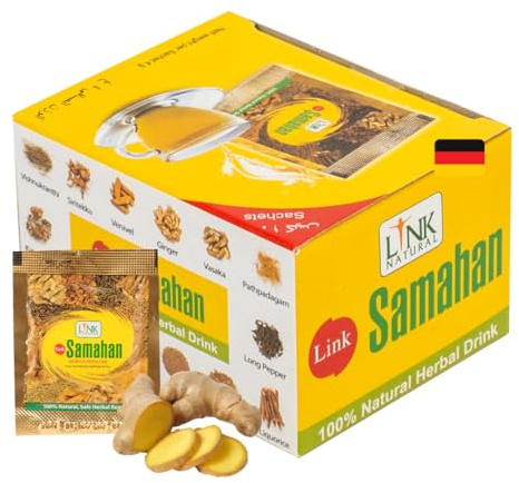 Link Natural Samahan Tee – Direktversand aus Deutschland – 100% Authentischer Ayurvedischer Kräutertee – 50 Beutel