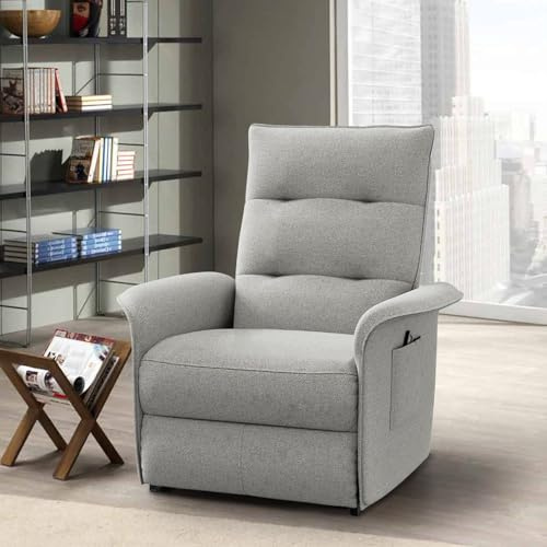 Ordeluxe Poltrona Relax Elettrica con Schienale Reclinabile e Poggiapiedi - Montaggio Facile