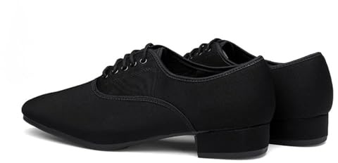 Scarpe da Ballo da Sala da Uomo, Scarpe da Ballo Professionali con Lacci 1Inchs Heel Latin Salsa Tango Shoes