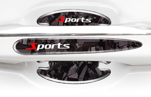 PENGCHANBAIDUO 8 Piezas Protector Manija Coche para Ford Mondeo Mustang Focus Fiesta ST, Película Protectora Puerta Auto Lámina Protección Hueco de Pintura contra Arañazos