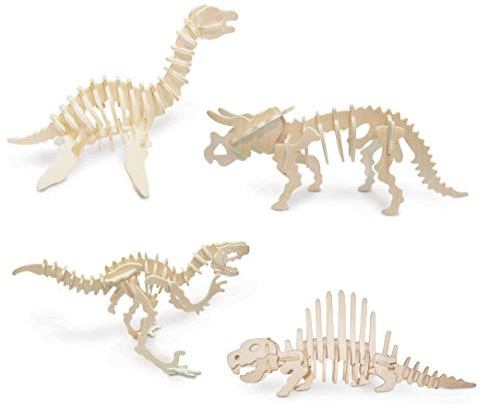 Quay Dinosaur Set 3 Woodcraft Construction Kit FSC