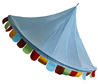 Tenlacum - Dosel Cama, Toldo para Cama de Princesa con Cortina de Gasa para Bebés y Niños (47 x 23 x 23 cm) Media Luna