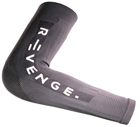 R-Evenge Arm Tubular Tape Carbonio Compressione, Brevettato, Manicotto, Venduto a Coppia (Small, Grigio)