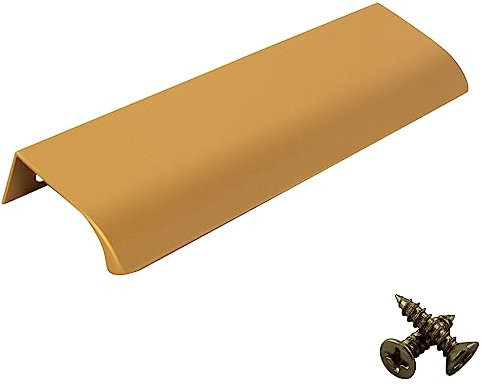 M4TEC Poignée de traction invisible profil porte meuble tiroir Quincaillerie de placard armoire de cuisine chambre garderobe dissimulé caché Cuivre. Série VD3: Entraxe 160 mm