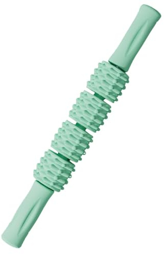 Rodillo de masaje, rodillo de masaje, dispositivo de mano para masaje corporal, rodillo muscular ergonómico para la recuperación del cuerpo y la reducción de la tensión muscular