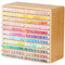 walowalo Marker Organizer, Hold 176 Markers, Bamboo Marker Holder, Christmas Gifts Art Supply Pencil Storage Organizer with 22 Compartments, All-in-One Marker Storage for Home Office Desk Classroom