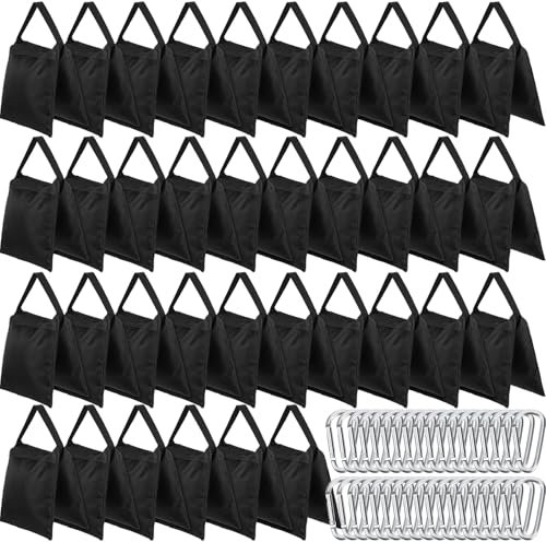 Nuogo 36 Sets Photography Sand Bags with Hook Sturdy Heavy Duty Stage Weight Sandbag for Photography Photo Video Studio Boom Arm, Outdoor Patio Furniture