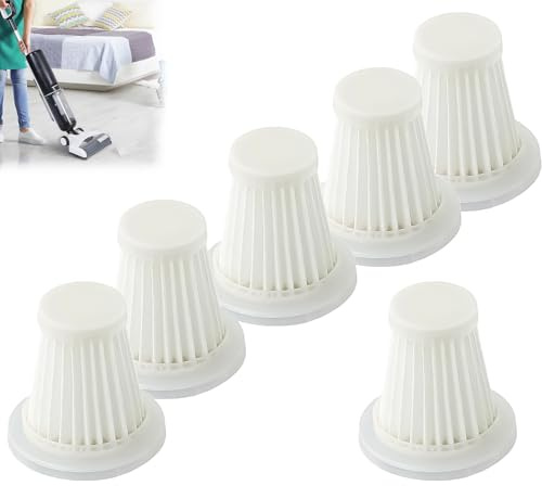 Sqxaldm 6 piezas Filtro lavable y reutilizable para aspiradora de mano, filtro HEPA de repuesto, accesorios para aspiradora de coche, filtro de repuesto para aspiradora de coche, aspiradora de mano