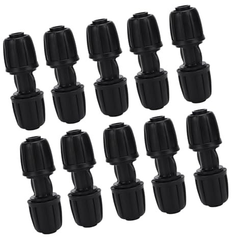 10 Pezzi Raccordi Tubi Irrigazione 16mm, Adattatore a Dritto per Irrigazione a Goccia, Connettori per Irrigazione per Prato, ​Giardin, Orto, Balcone e Irrigaziones Domestico