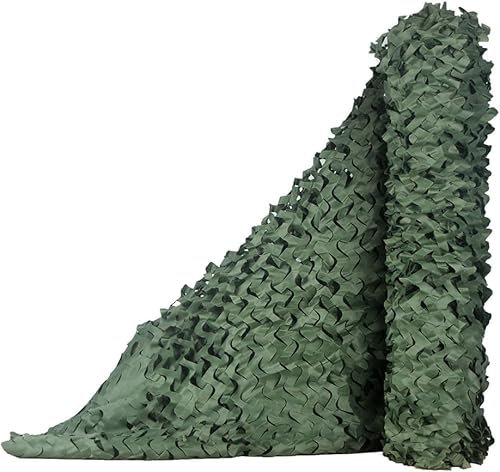 Filet de Camouflage Vert Militaire 6x14m Filet de Ombrage Voile d'ombrage pour pergola pour Protection Solaire Chasse Paysage forestier décoration Camping Jardin(Color：Vert,Size:6 * 14m)