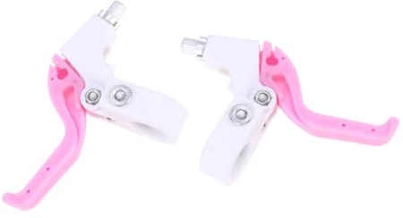 MOTHNUR Manija De Freno Para Niños Bicicleta Infantil 2,2 Cm Diámetro Par Palancas Freno Rosa y Blanco Accesorios Ciclismo Repuesto Para Reparación y Mantenimiento