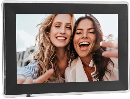 Diyeeni WiFi Digital Bildram, 10,1 Tum Pekskärm HD Disply, Elektronisk Bildram, Automatisk Rotera, Inbyggd Högtalare, Skicka Foton Direkt Från Var Som Helst med Via App (EU)
