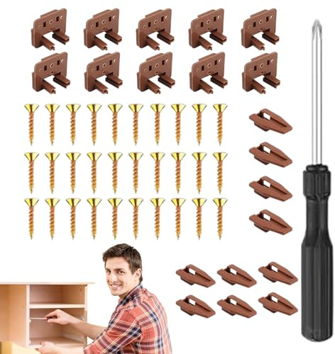 Xiixuuj Guide e guide per cassetti, kit di riparazione multifunzionale, guide per cassettiere, comodini, armadi, comodini, cucine, camere da, camerette, dormitorio, hotel