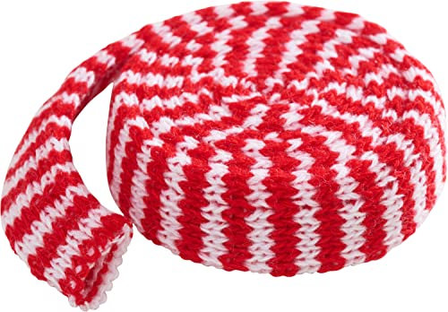 Strickschlauch, zweifarbig, 22 Nadeln/Ø 3 cm, 100 cm Rot/Weiß