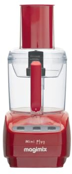 Magimix Mini Plus - Robot de cocina (Rojo, 4,4 kg, 15,5 cm, 21 cm, cuchilla en acero inoxidable, Chopper)