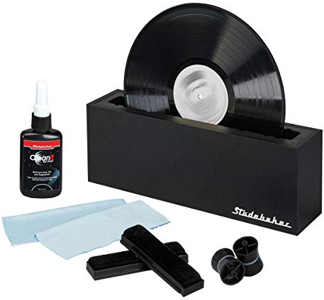 Studebaker Vinyl Record Cleaning System with Cleaning Solution and Soft Pads Included