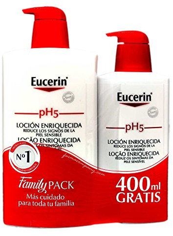 Eucerin - Ph5 Loción Enriquecida, 1 L + 400 Ml Ph5 Locion Enriquecida Gratis, 1400 Mililitros