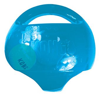 KONG Jumbler Ball - Apportierspielzeug mit Tennisball für Hunde und Welpen - Für Mittlere/Große Hunde