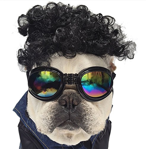 innowill Lunettes de soleil pour chien réglable mode Verres de protection UV pour moyens et grands chiens animal