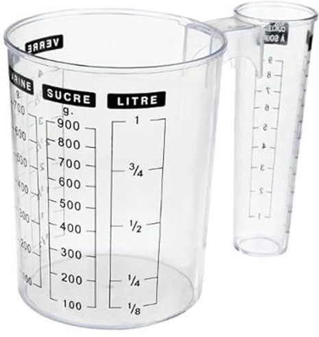 FIVE Simply Smart - Verre Doseur Double 18cm Transparent