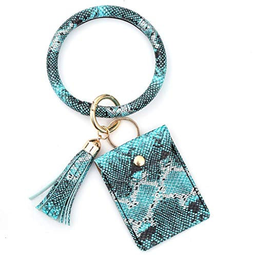 Xmiral Ellipse mit Geldbörse Halterung Large Schlüsselanhänger Quassen-Anhänger Schlüssel Schlüssel Wristban Card Zubehör Ringe Für Ringbuch Metall