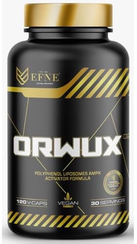 EFNE | ORWUX NATURAL | Antiinflamatorio Natural Más Potente del Mercado | 120 Cápsulas | Alta Dosis de Curcumina 190mg y Piperina 38mg | Fórmula Orinal Maestra Patentada | 100% Vegano |