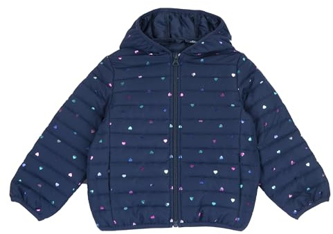 Chicco, Abrigo Niña con Relleno de 120g, con Capucha y Práctico Cierre de Cremallera, Lavable en la Lavadora, Ropa para Niña, Designed in Italy
