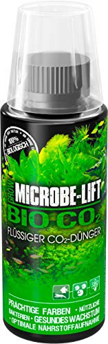 Engrais CO2 bio aquarium – MICROBE-LIFT Bio-CO2 118 ml – source liquide de CO₂ avec bactéries & acide humique – favorise la croissance des plantes – sans nitrate – pour aquariums plantés & d’eau douce
